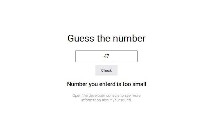 Guess the number