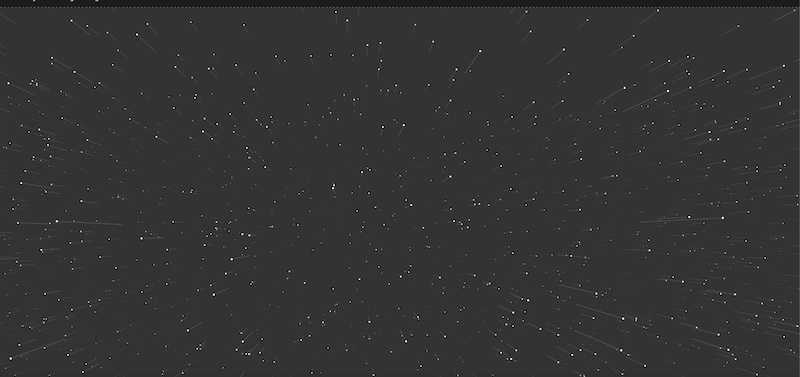 Interactive Viewing Angle Starfield