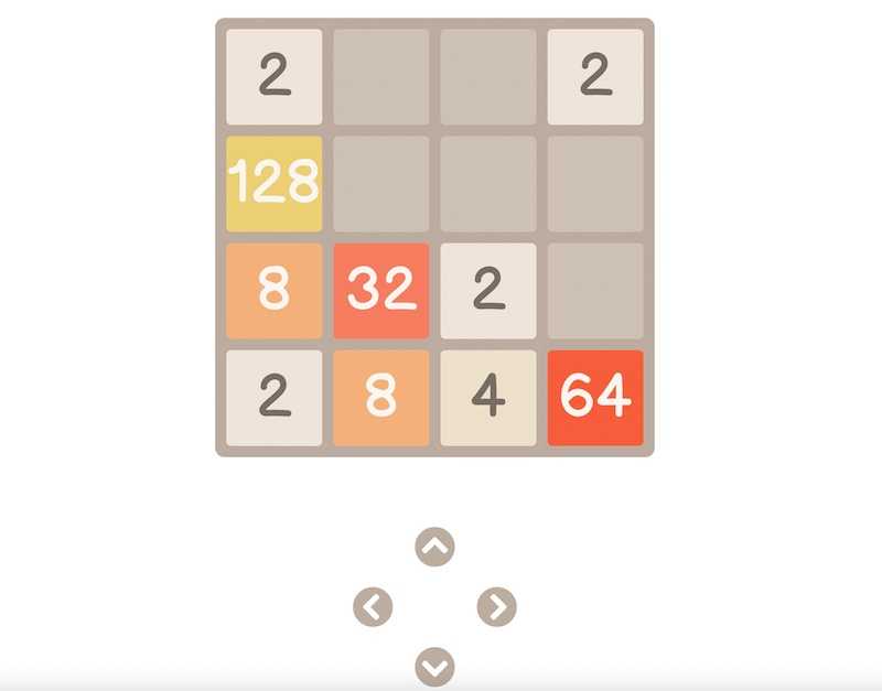 2048 clone with same as original using vanilla JS