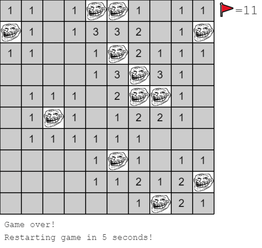 Trollsweeper - no mines only harmless trolls